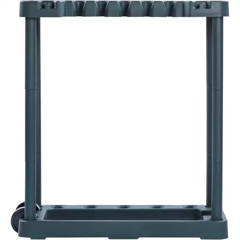 Garden Tool Organizer, 10 Slots, Yard Tool Tower Rack for Garage Organization and Storage