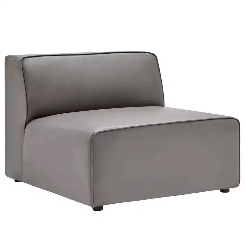 Mingle Vegan Leather Armless Chair - Modway
