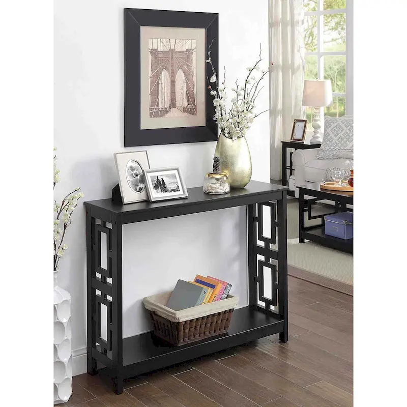 Console Table with Shelf