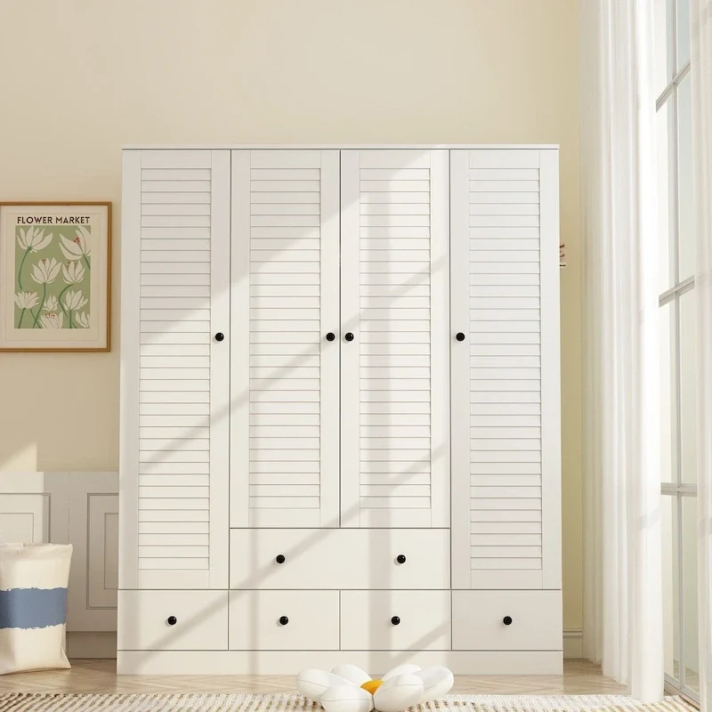 Bedroom Armoire Closet Armoire Wardrobe Closet Clothing Rod Drawer