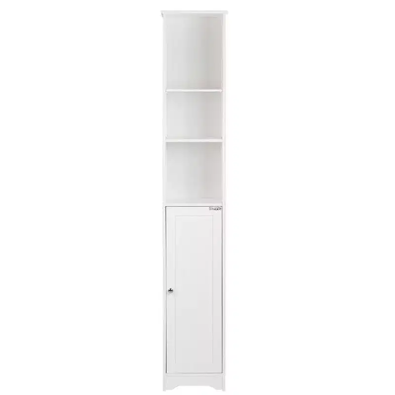Freestanding Linen Cabinet, 5-Layer MDF Storage Tower
