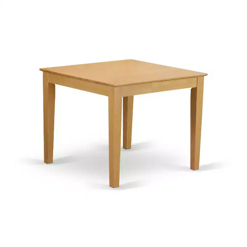 HomeStock OXBO5 Oak Square Dining Table Set for 4