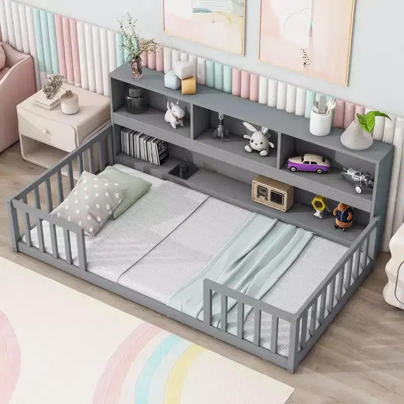 MAYEERTY Twin Bed Frame No Box Spring Needed Noise-Free Design Heavy-Duty Metal