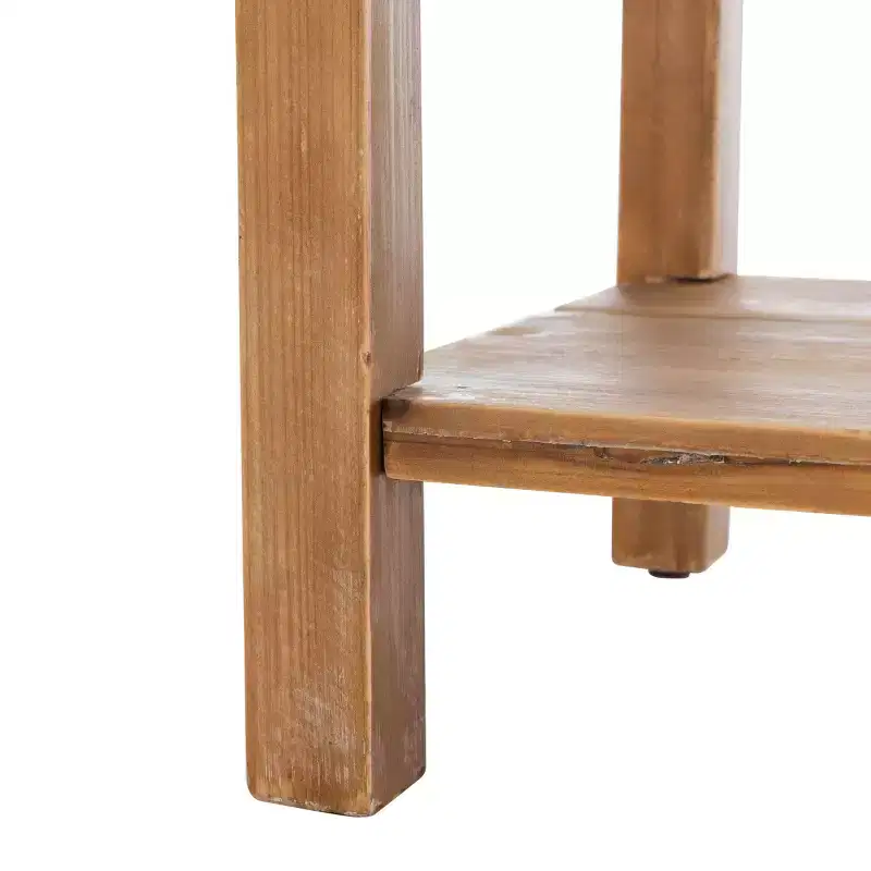 9-Drawer Apothecary Accent Table, Natural Oak