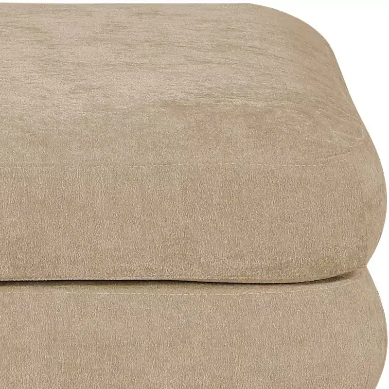 Meridian Furniture,Stellar Chenille Fabric Upholstered Modular Modular Ottoman