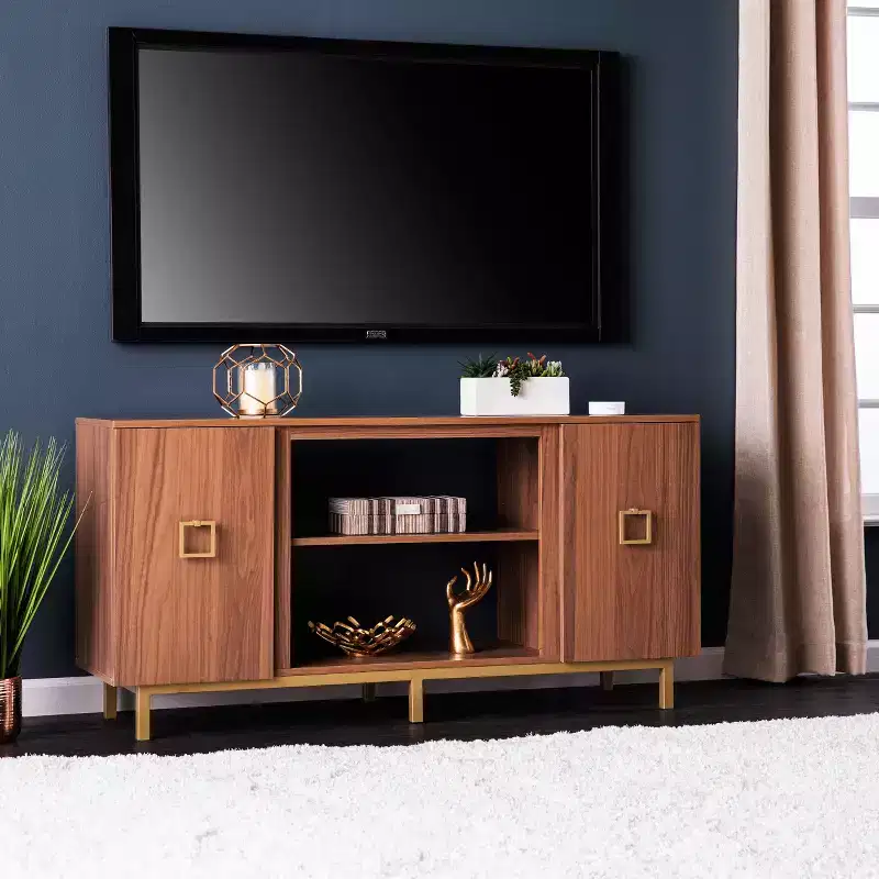 Yorkville Media Console with Storage - Beige - SEI