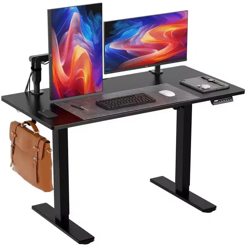 Electric lift desk, 63X28 inch adjustable height upright electric desk, ergonomic electric office desk, electric standing table.