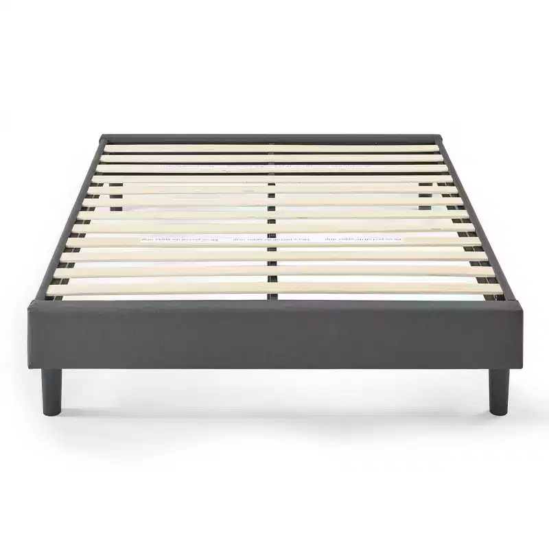 Full Size Upholstered Platform Bed Frame with Headboard