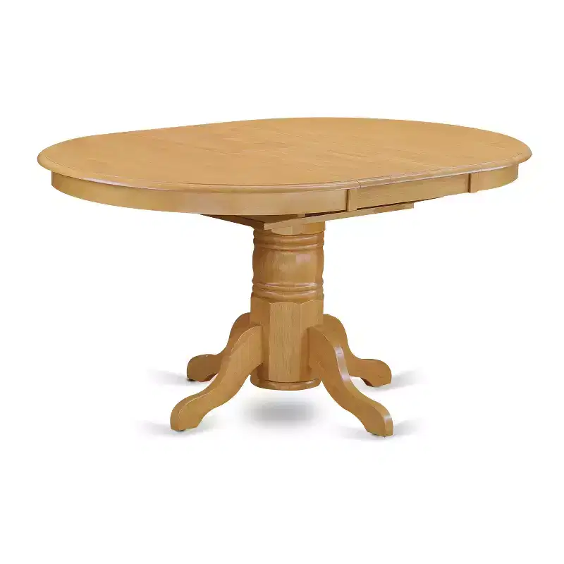 HomeStock Oval Dining Table Set With 4 Chairs Formal Style