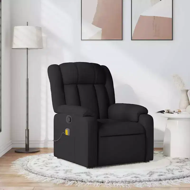 Massage Recliner Chair with Vibration & Adjustable Footrest