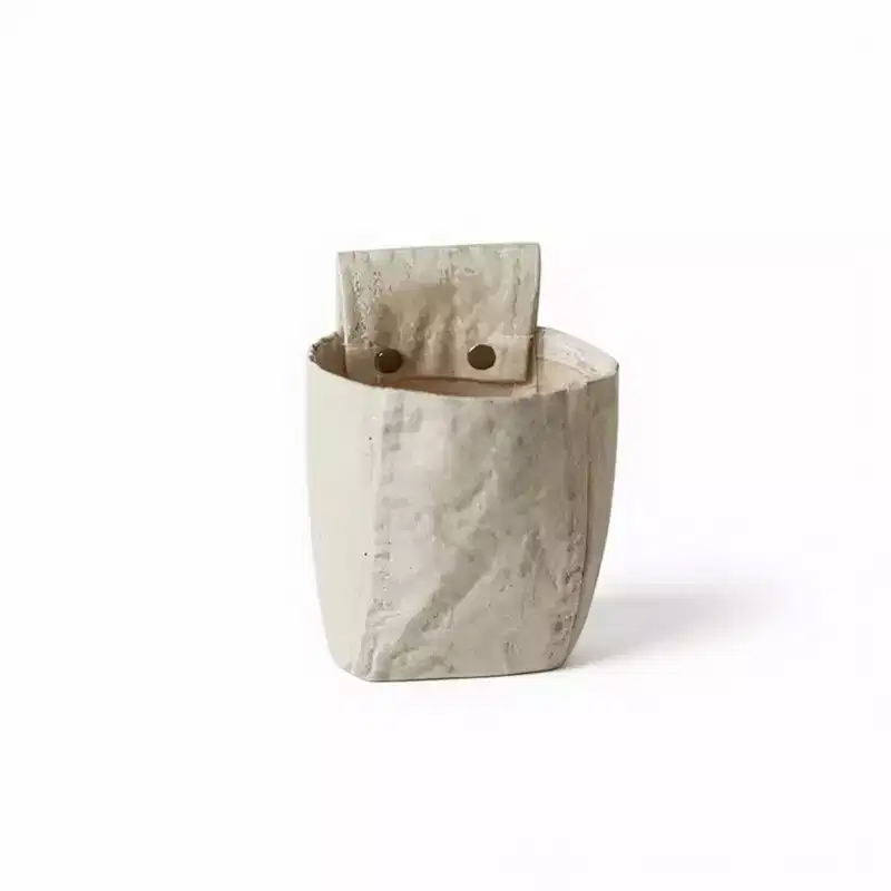 Alilang Hanging Wall Storage Basket with Front Pocket and Reinforced Canvas Construction