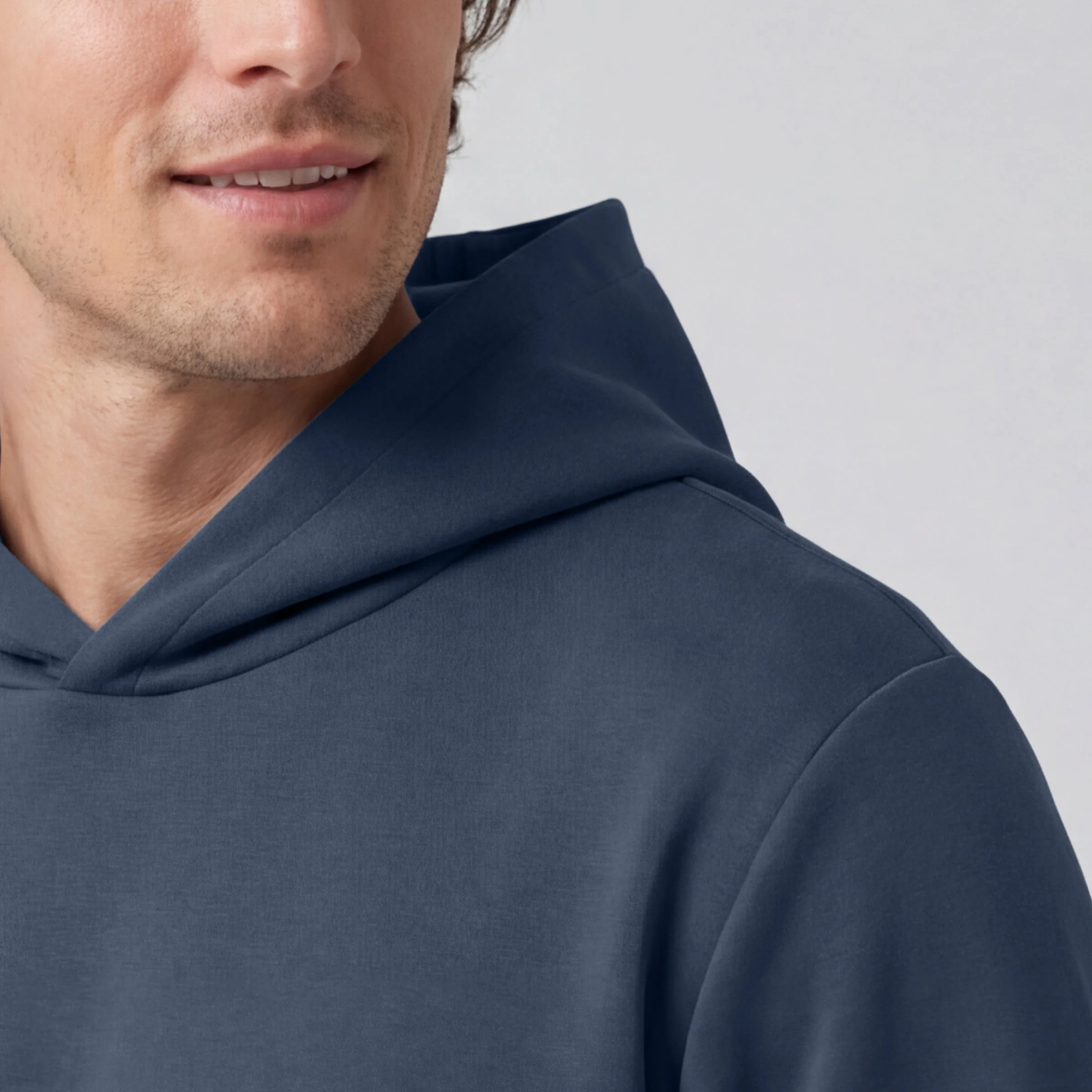 Relaxed Fit Hoodie - Tidal Blue
