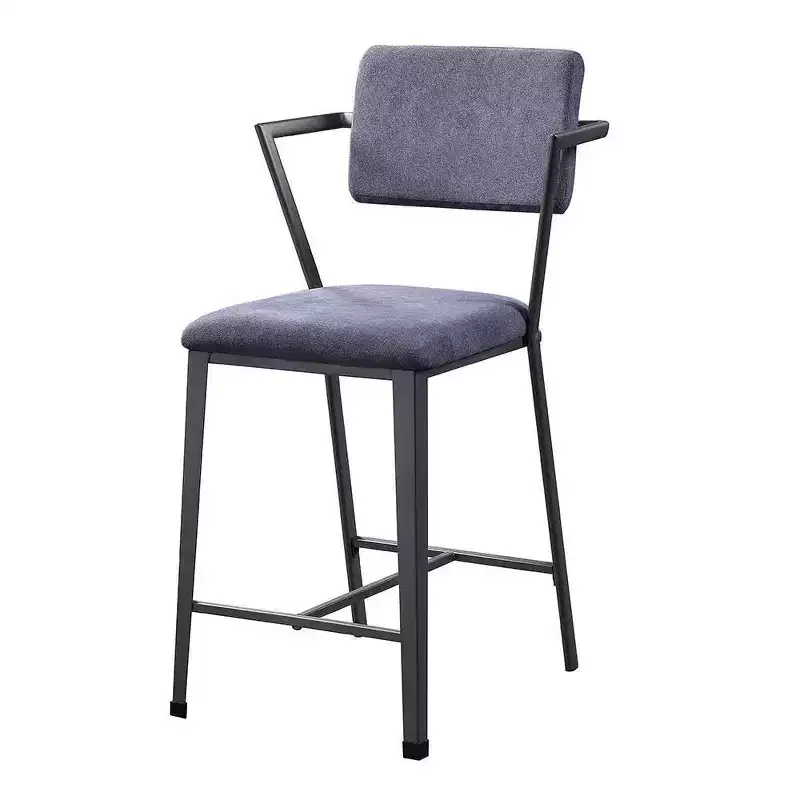24" Counter Height Barstool Fabric and Gunmetal