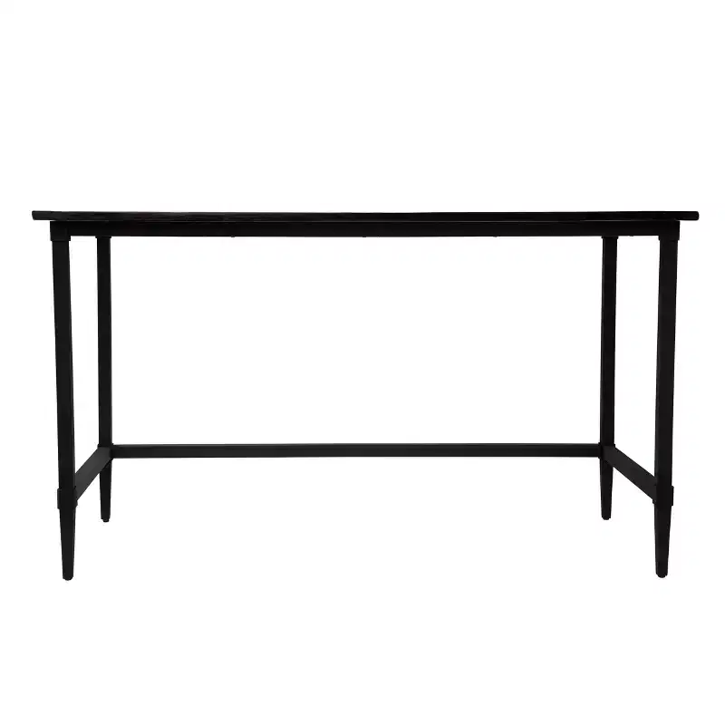 Lawrenny Reclaimed Wood Desk - Black - SEI