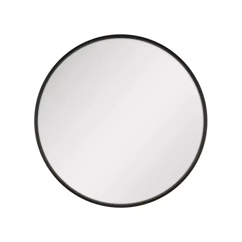 Master & Co. Round Woodgrain Mirror