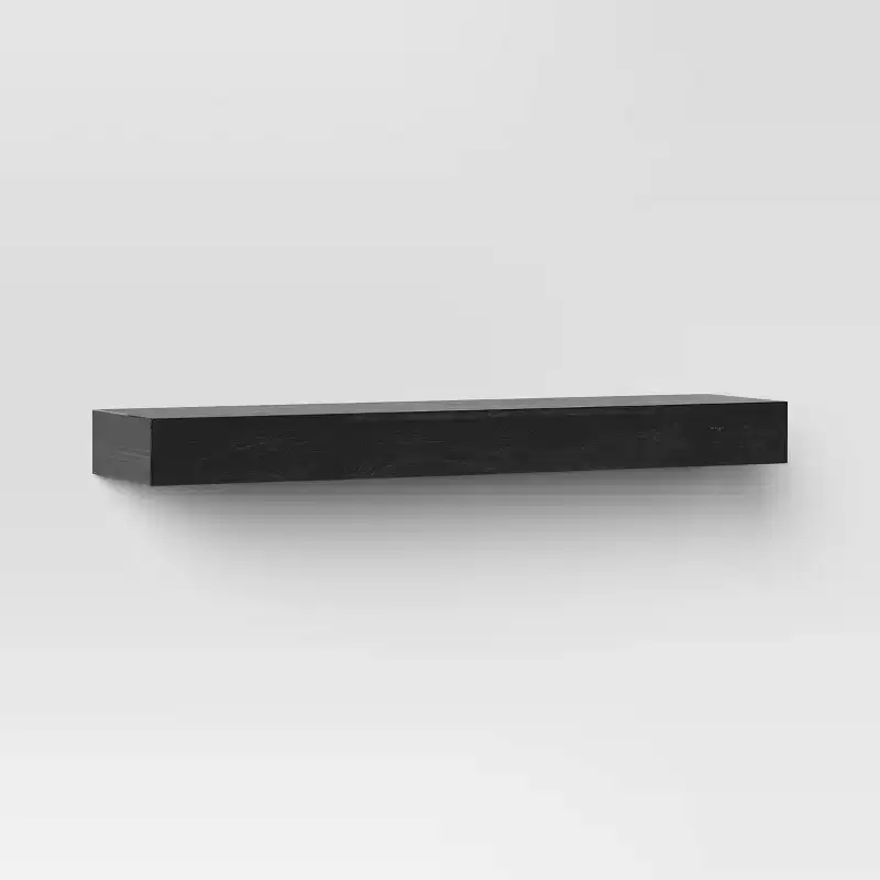 24 Floating Wood Shelf - Threshold