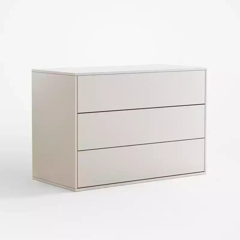 Luck Live Modern 3 drawer bedside table, which is 31.4 inches in size, can be used as a storage cabinet in both the bedroom and the living room.
