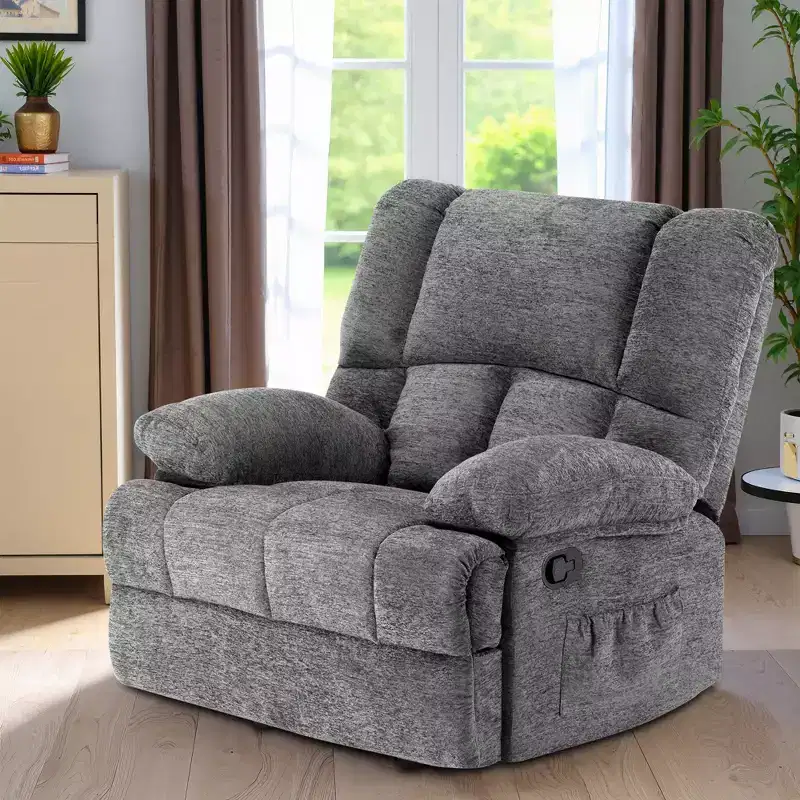 MAYEERTY Limestone Oversized Rocking Recliner Chair For Adults Living Room