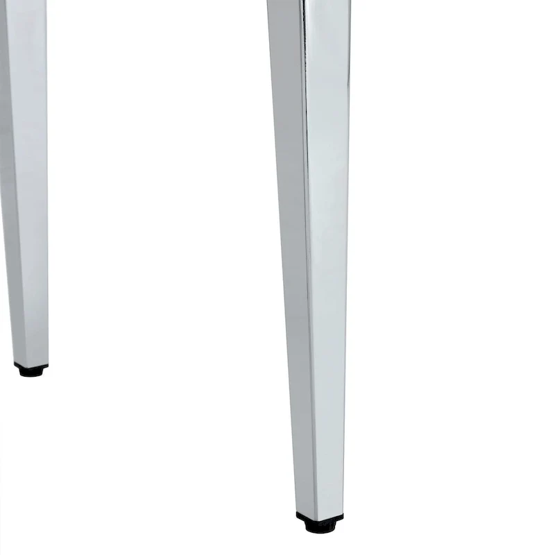 Dining Chairs Set of 4,Modern Kitchen & Dining Room Chairs,Faux Leather Cushion Seat Metal Legs