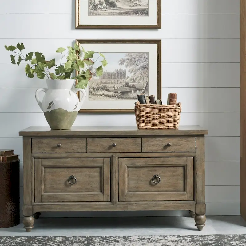Farmhouse Dusty Taupe Credenza