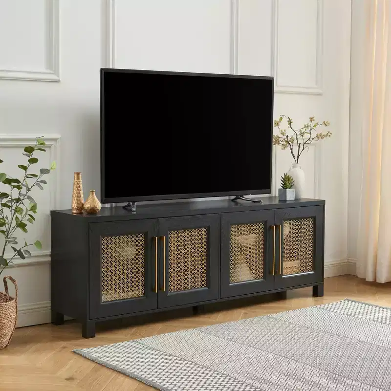 Probe Hues 69.5 Inch W TV Stand for 78 Inch TVs with Storage