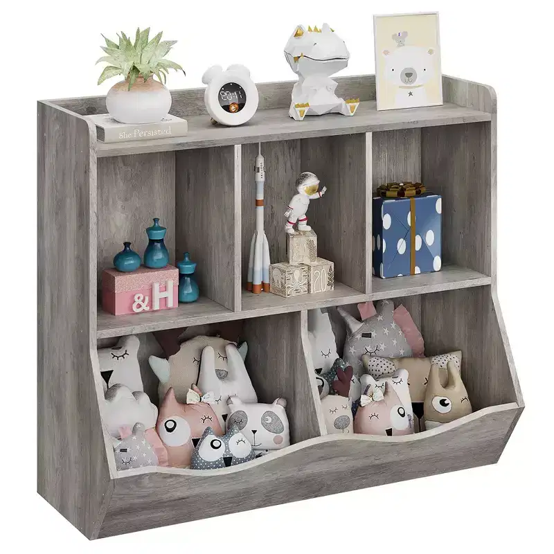 Kids Bookshelf and Bookcase Toy Storage Multi Shelf with Cubby Organizer Cabinet for Boys Girls,Playroom