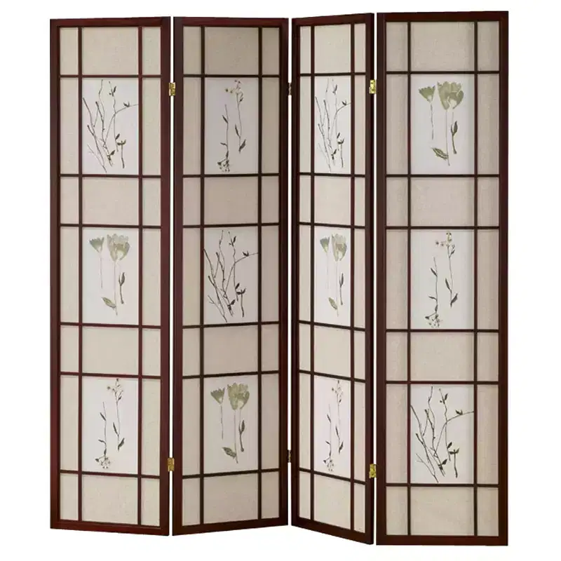 4 Panel Shoji Screen Cherry