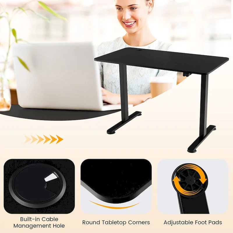 Gymax Electric Standing Desk Adjustable Stand up Computer Desk