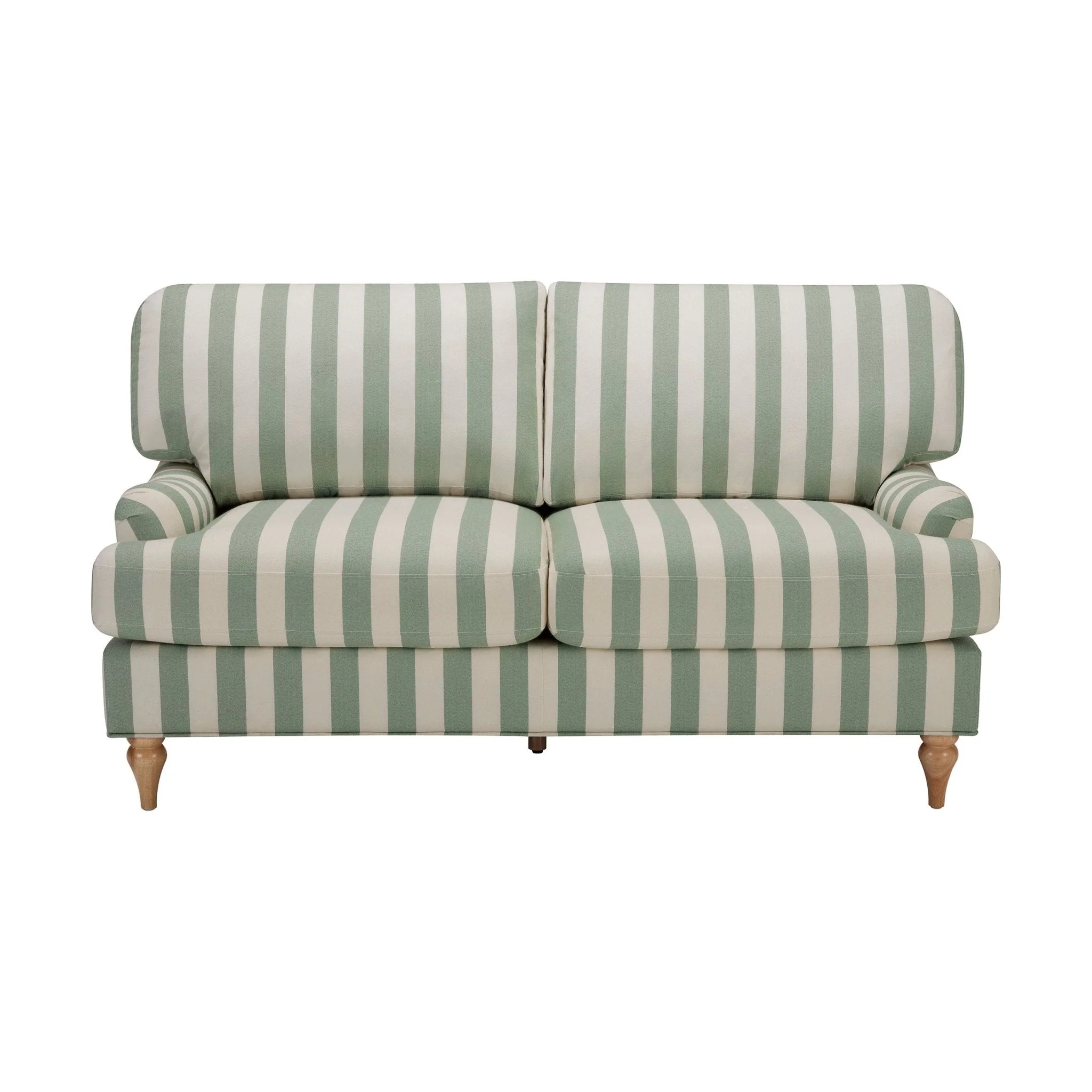 2 Seater Sofa - Green Stripe