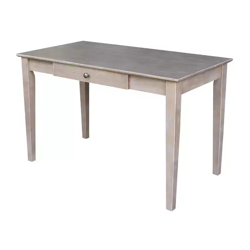 HomeStock 30 in.H Brown Color Rubberwood Computer Desks with No Storage