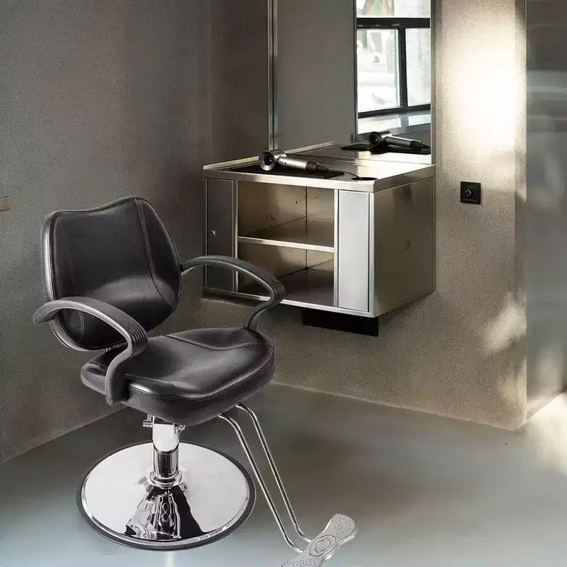 Black Hydraulic Barber Styling Chair Hair Beauty Salon Equipment