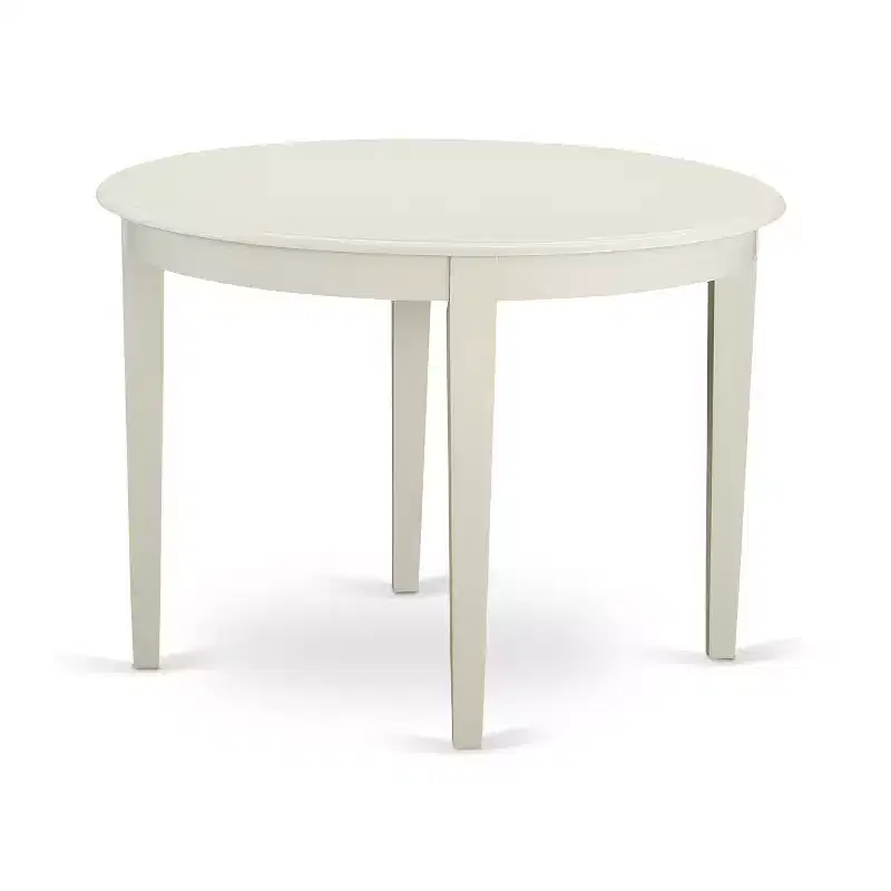Round Kitchen Table Set for 4 - Dining Table with 2 Chairs - Mediterranean Style