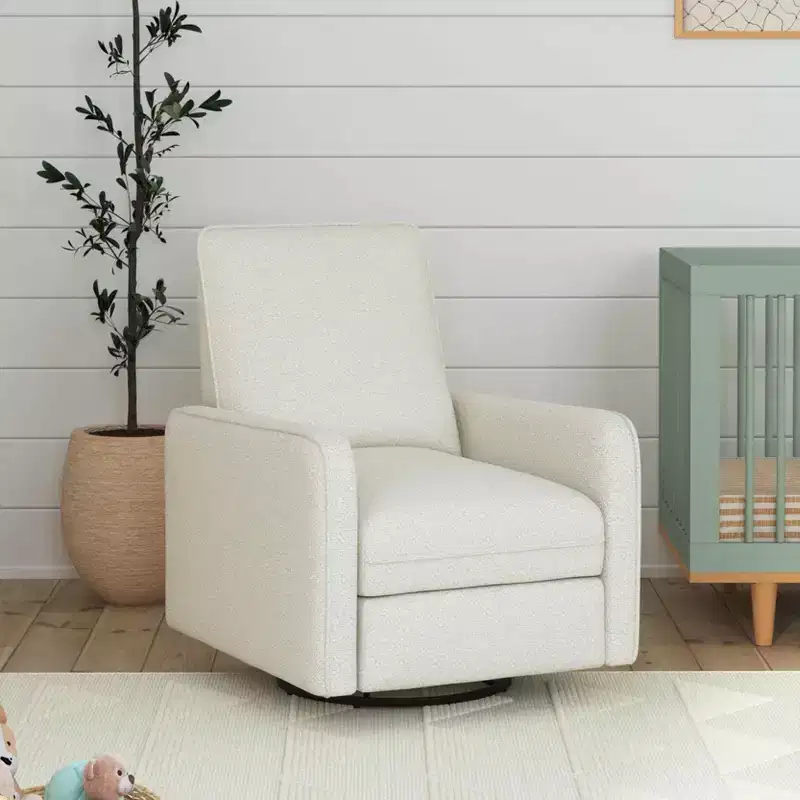 Recliner and Swivel Glider - Ivory Boucle