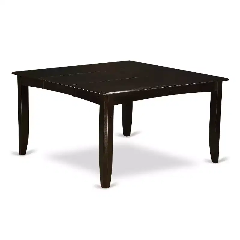 HomeStock Belmont Dining Room Set-Dining Table With Leaf And Kitchen Chairs, Cappuccino