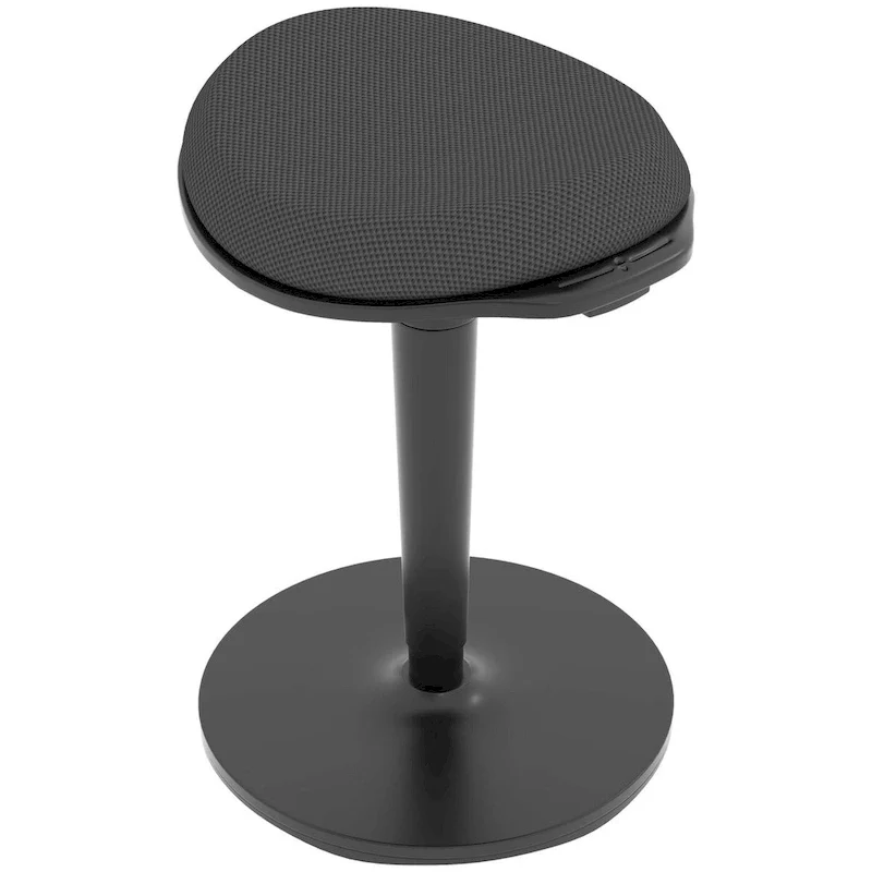 HOMCOM Standing Desk Chair, Ergonomic Backless Wobble Stool, Height Adjustable Tall Office Chair 22.2-28.1 Inches