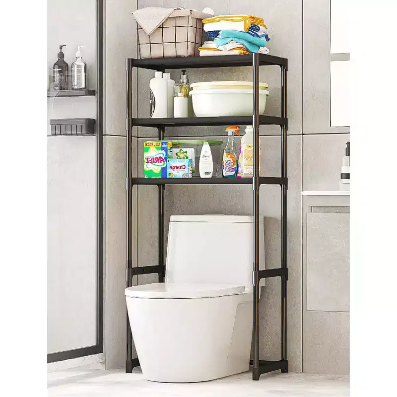 Space-Saving 3-Tier Over-The-Toilet Storage Cabinet, Freestanding Bathroom Organizer Rack, Easy Assembly, for Bathroom