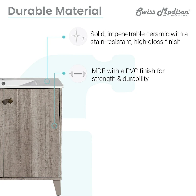 Pur 16.5 Square Wall-Mount Bathroom Sink - Brown