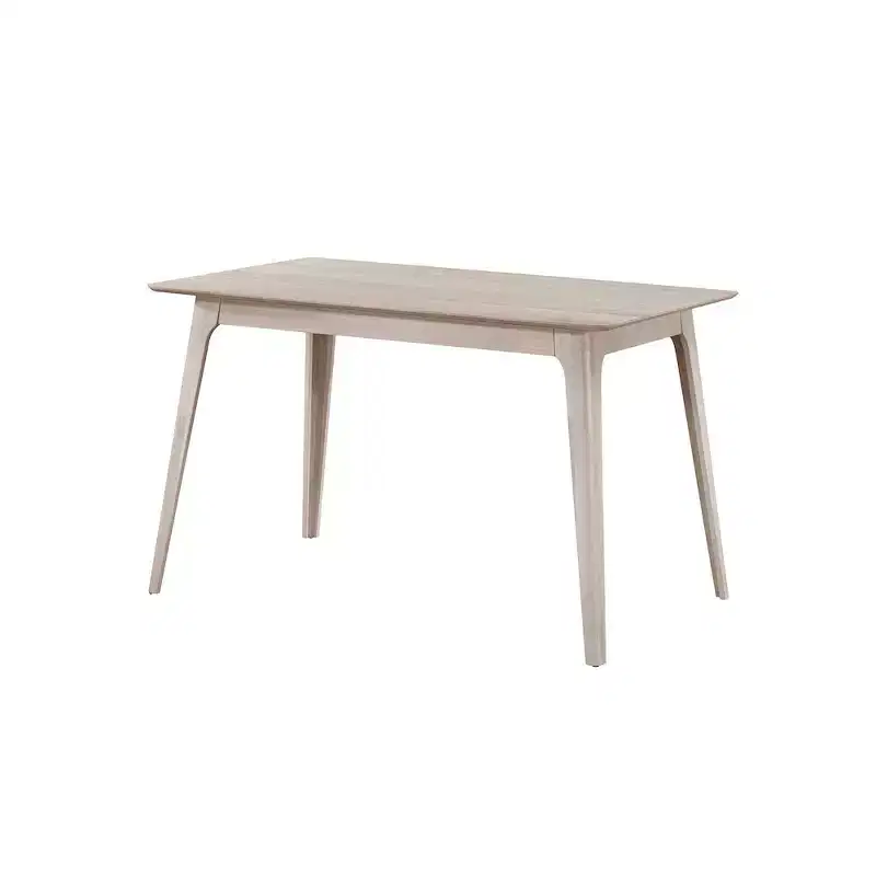 Wood Counter Dining Table in White Ash