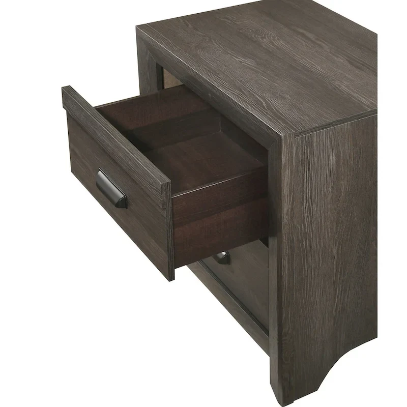Essa 6 Piece Brown Classic Panel Bedroom Set