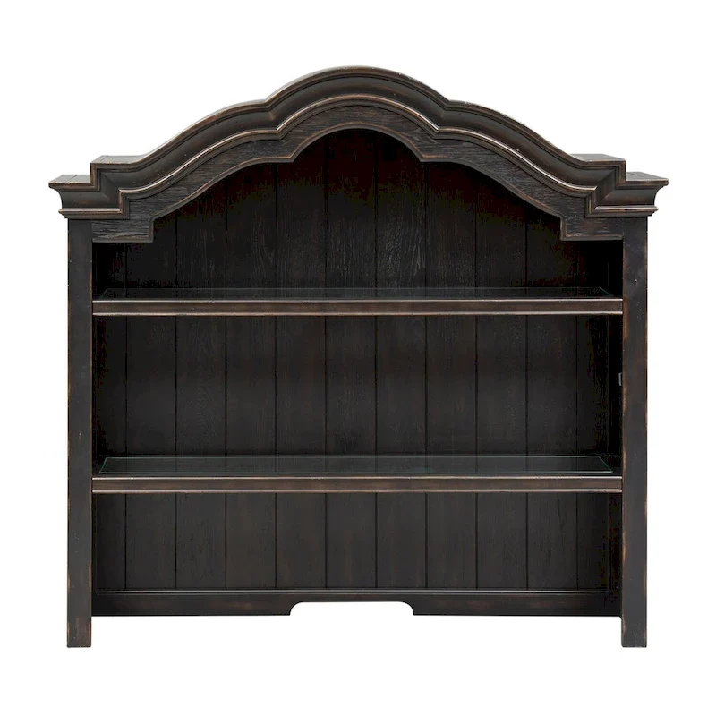 Copper Grove Chesapeake Wire Brushed Antique Black Credenza Hutch