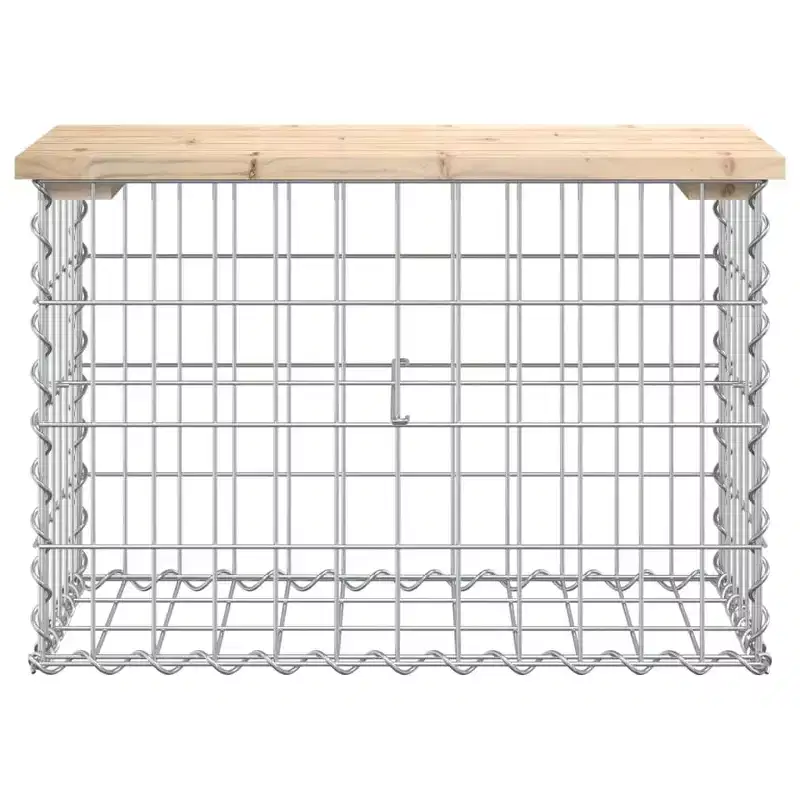Garden Bench Natural Wood Solid Pine Wood Compact