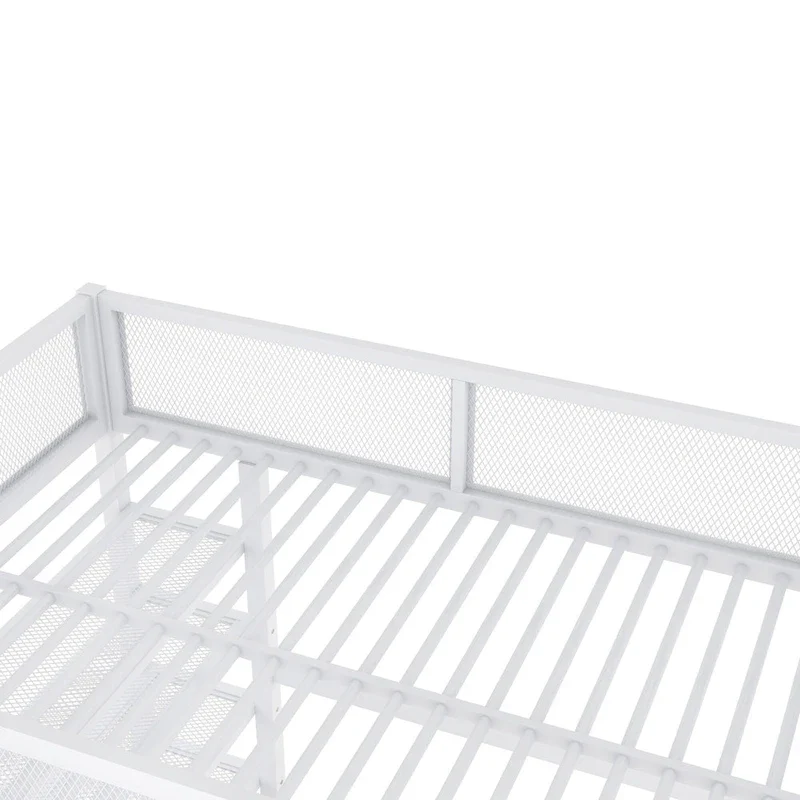 Full Loft Bed with Four Shelves