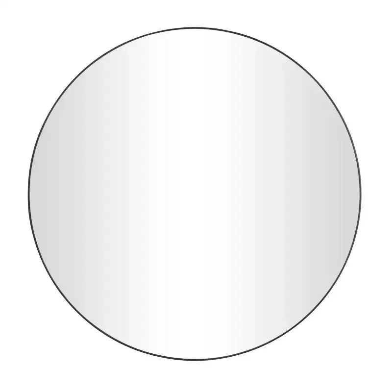 Wood Round Wall Mirror with Thin Frame - Olivia & May