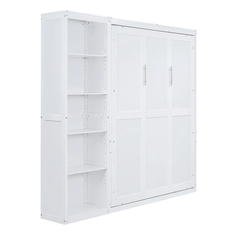 Merax Murphy Bed Wall Bed with Shelves