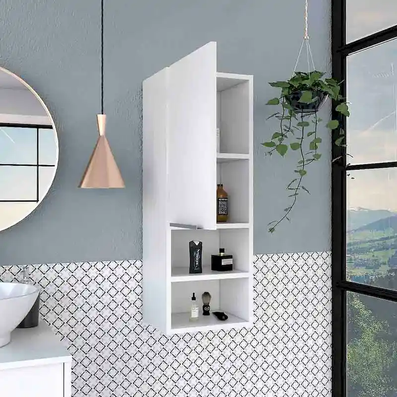 Medicine Cabinet Hazelton,Bathroom, Smokey Oak Finish,High quality and durable