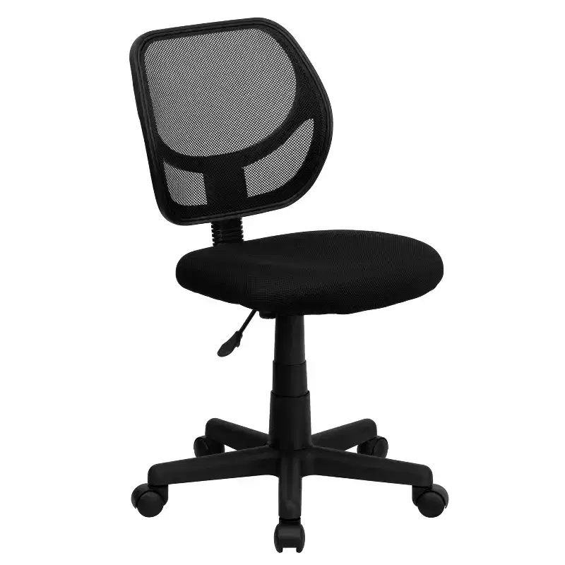 Mid-Back Mesh Swivel Task Office Chair with Curved Square Back