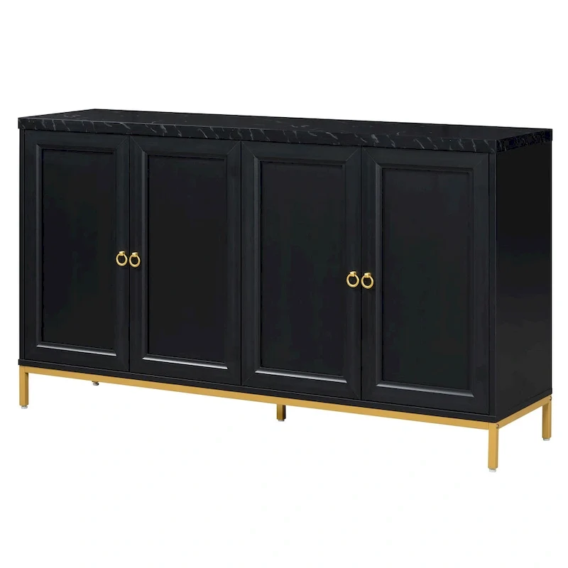 59 Sideboard Buffet Cabinet with Adjustable Shelf