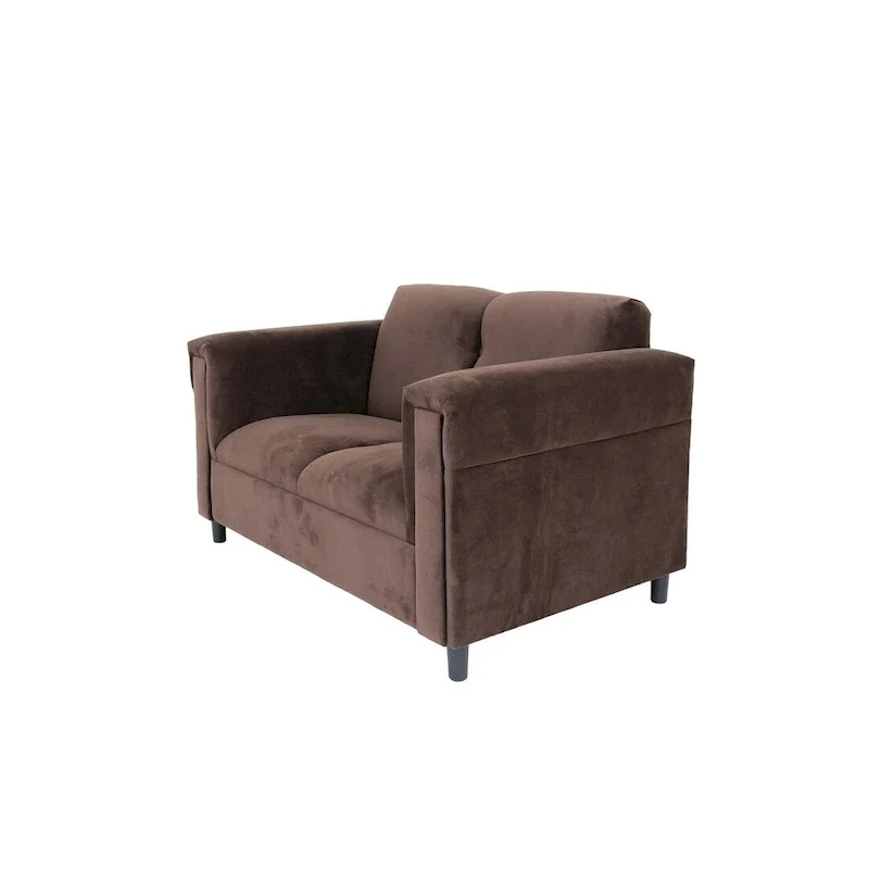 Coast to Coast Sofas Mid Century Modern Loveseat Sofa Solid Wood Frame Upholstered