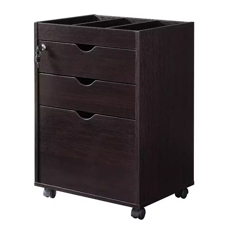 24/7 Shop At Home Nymik Lockable and Mobile File Cabinet