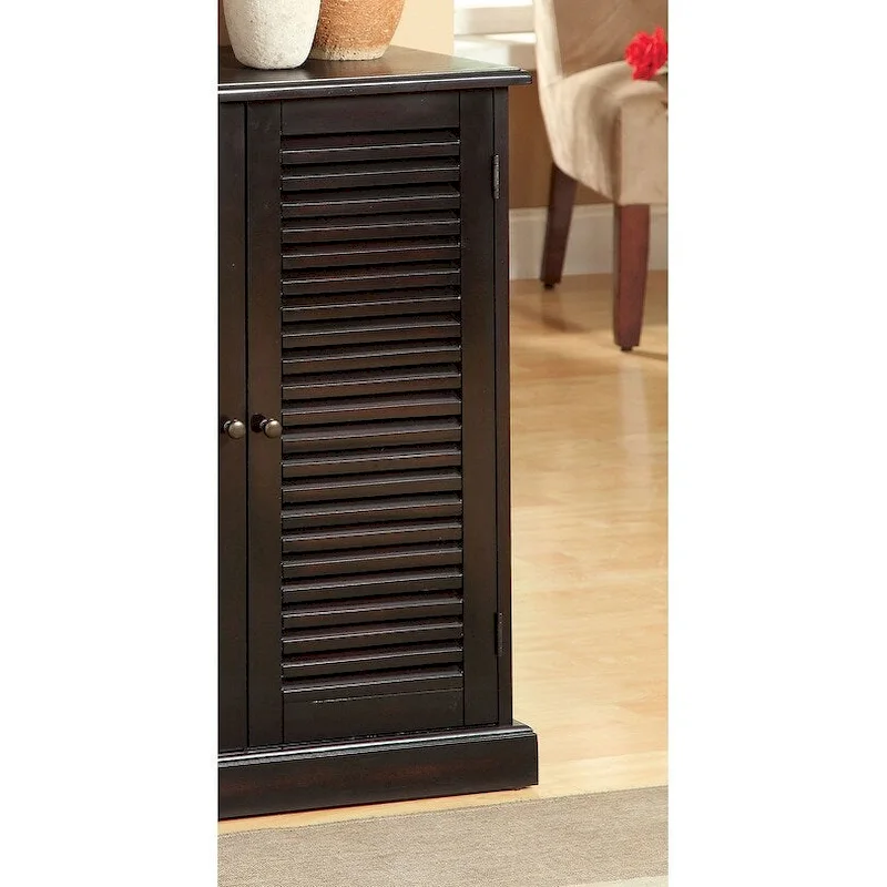 30 Modern Transitional Design 1pc Shoe Cabinet Oak Finish Adjustable Shelves - N/A